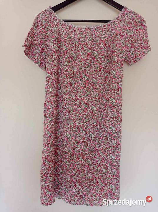 Letnia sukienka w kwiatki kolorowy Hajnówka