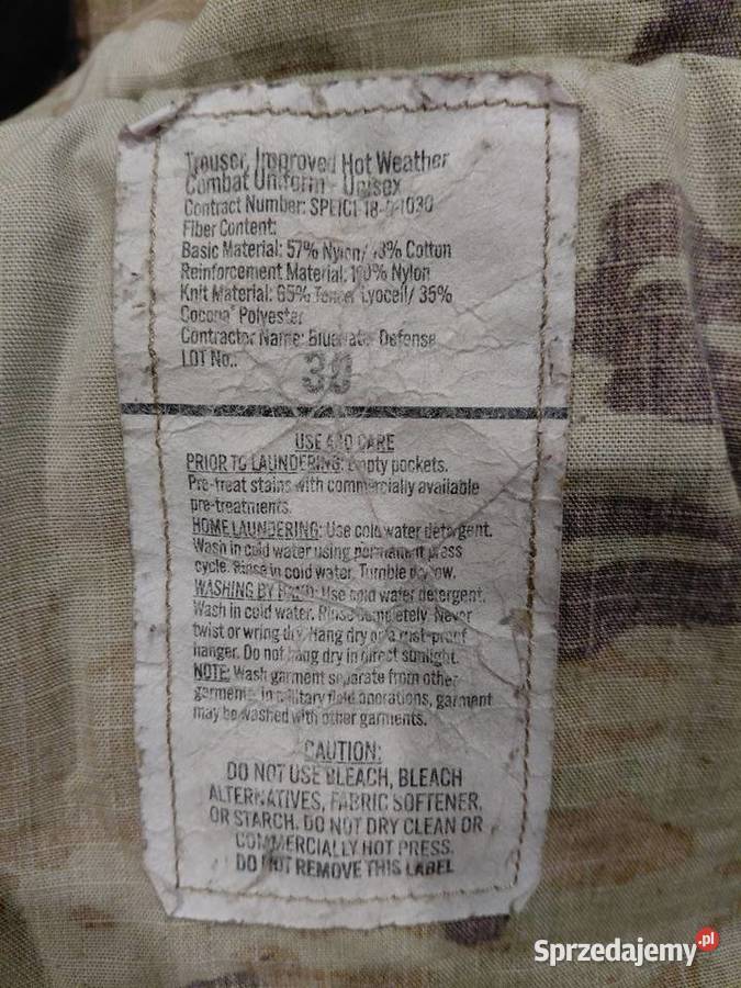 Spodnie IHWCU multicam ocp medium x short Wrocław