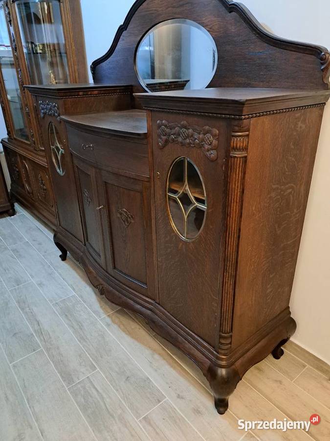 Piękna komoda ludwikowska z lustrem Myślibórz