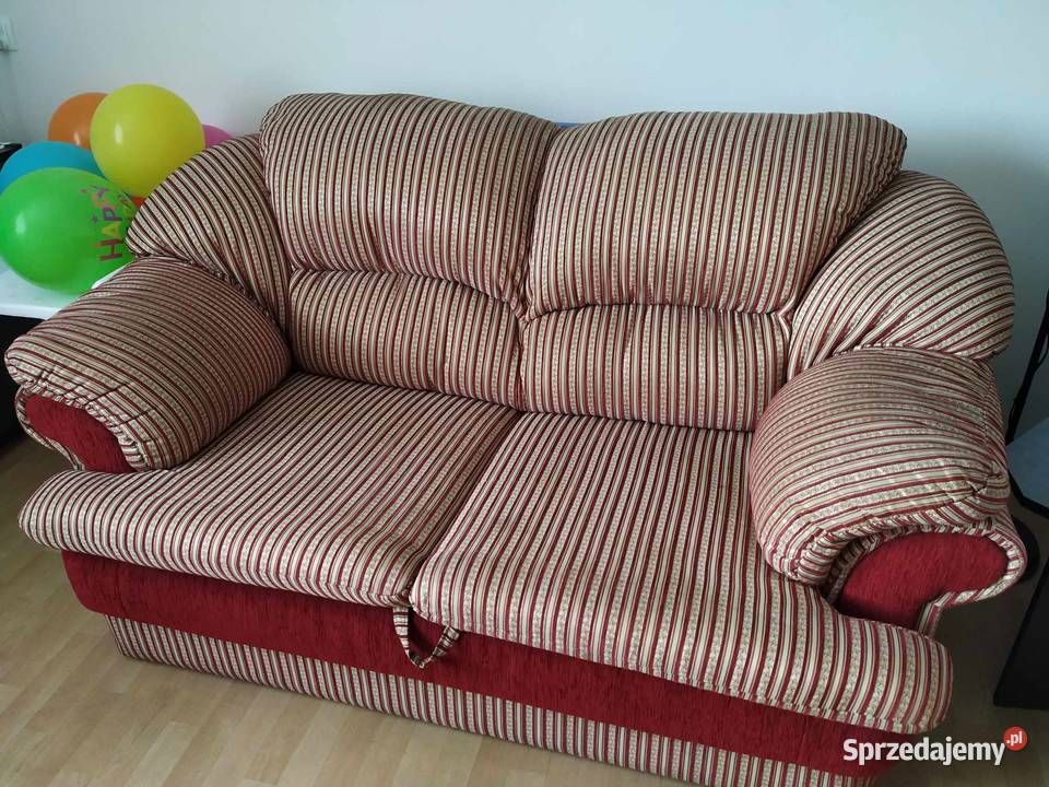 Sofa rozkładana do spania plus wygodny fotel sprzedam