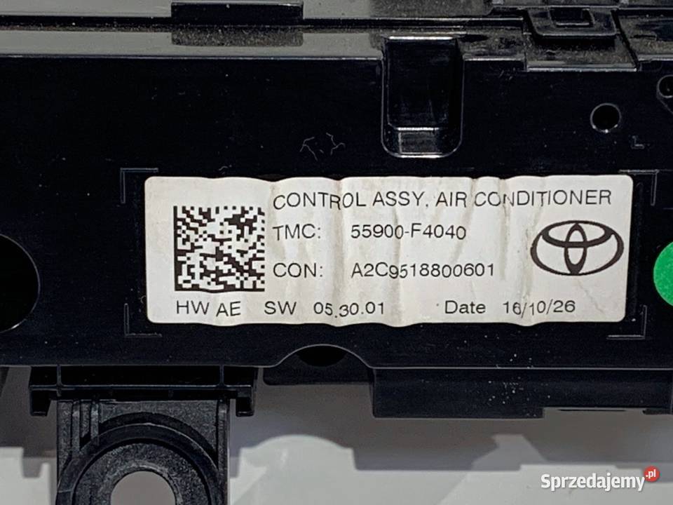 PANEL STEROWANIA NAWIEWU TOYOTA CHR 55900F4040