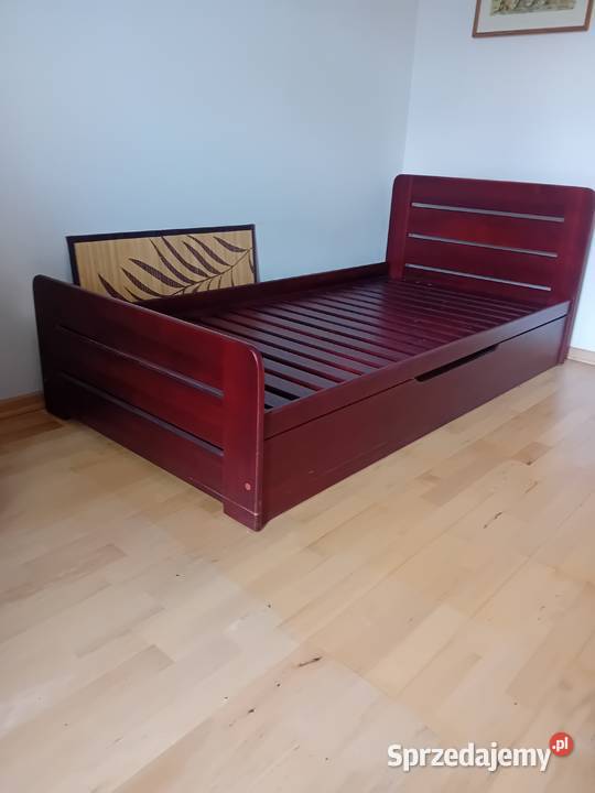 Łóżko drewniane z pojemnikiem Warszawa