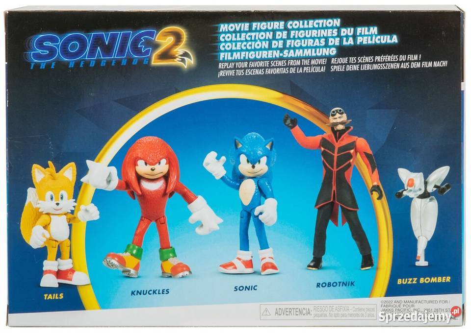 Zestaw 5 Figurek Sonic The Hedgehog 2 Movie Figurki Mogilany