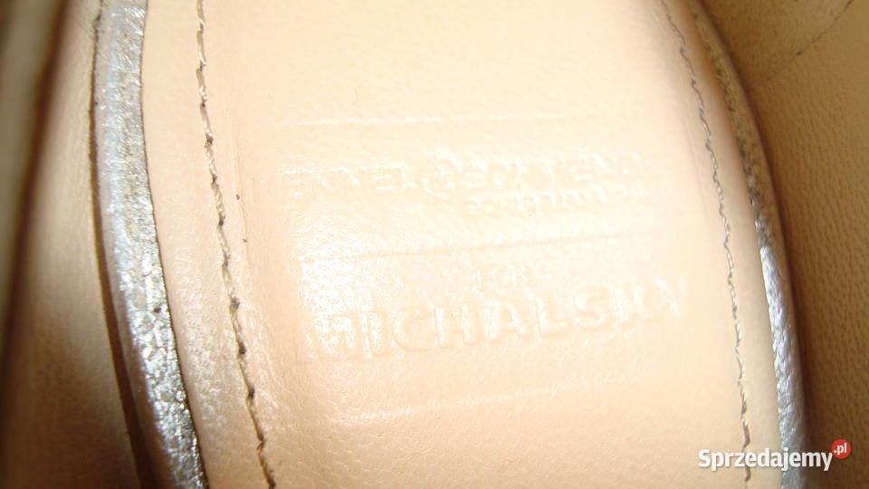 Szpilki srebrne vero cuoio 3 skóra Warszawa