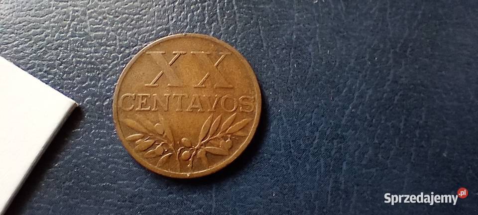 Stare monety 20 cent 1956 Portugalia Numizmatyka Lesko sprzedam
