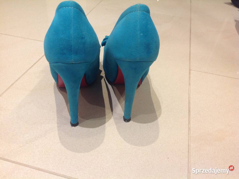 Szpilki zamszowe Ukryty Koturn damskie r 36 Nowa Sól