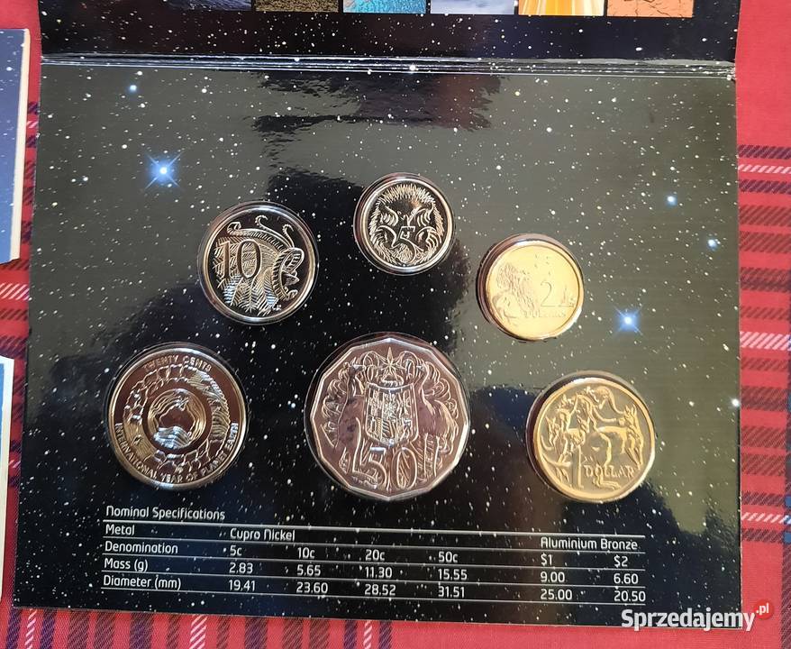 Zestaw Monet Australii Ziemi Numizmatyka Numizmatyka Gliwice