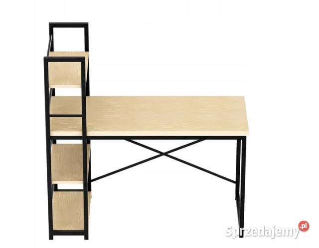 BIURKO komputerowe szkolne z REGAŁEM stół Stolik Drzewica