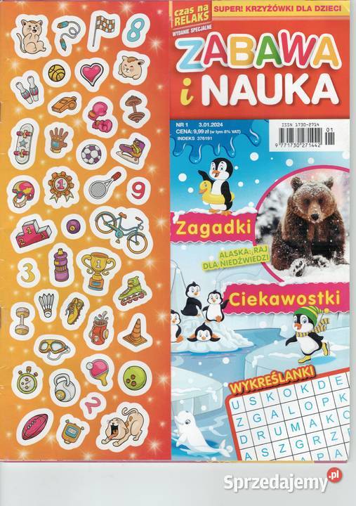 ZABAWA i NAUKA 12024 super krzyżówki zagadki Warszawa