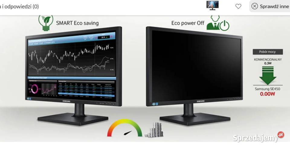 monior 22 Samsung S22E450BW czarny 16:10 Warszawa