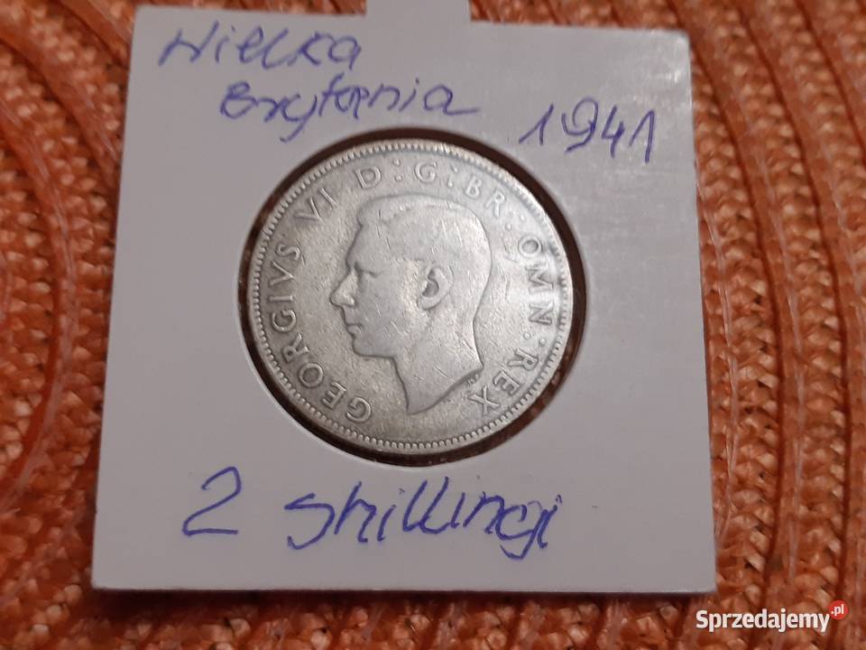 moneta srebrna Wielkiej Brytanii z 1941r Łomża