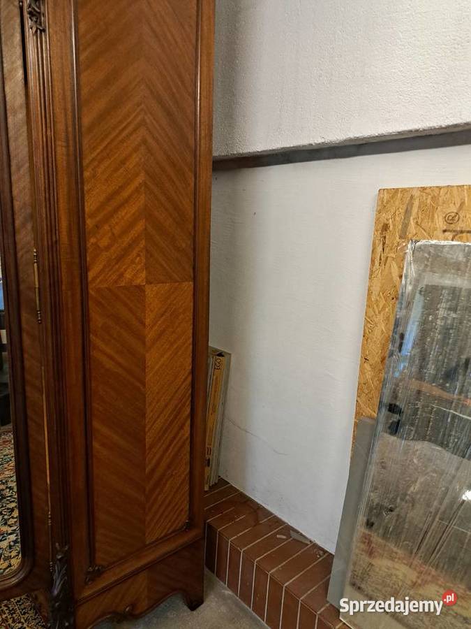 Piękna 2drzwiowa szafa Ludwik Filip z lustrami Myślibórz