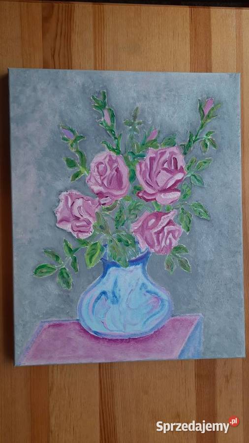 Kwiaty obraz na płótnie 40 x 50 ELange Poznań