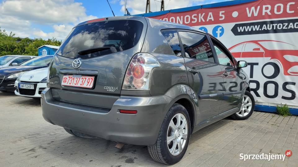 Toyota Corolla Verso 18 Benzyna LPG VVTi Długie manualna Wrocław