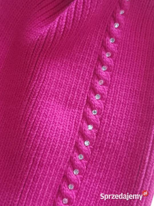 CZAPKA damska Różowa z kryształkami przejściowa Wieluń