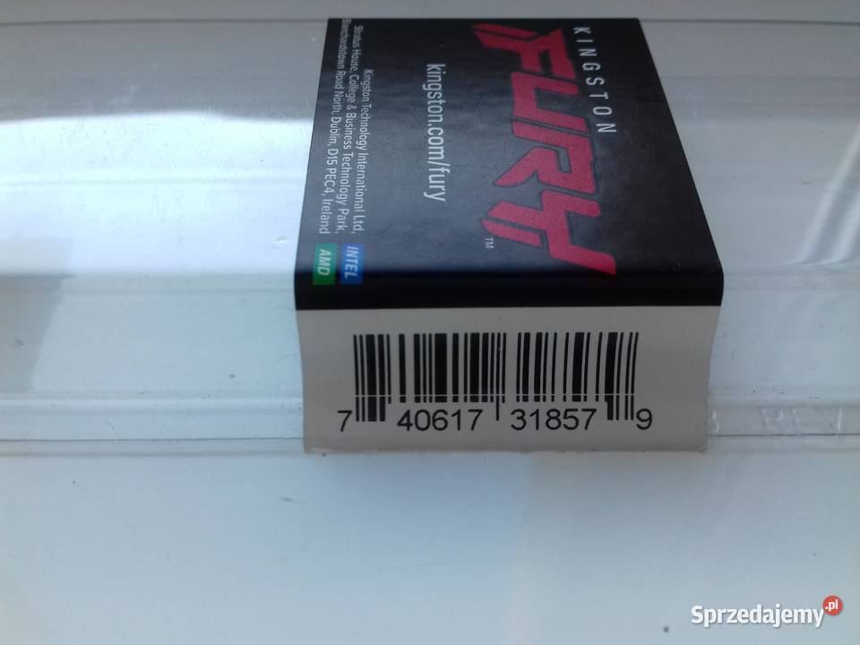 Pudełko Kingston Fury 16GB DDR4 266Mhz pamięci kujawsko-pomorskie Bydgoszcz