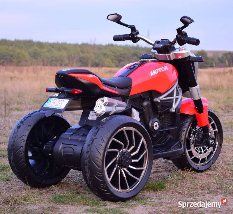 Autko motorek WIELKI MOTOR SKÓRA na akumulator Pojazdy elektryczne i spalinowe Myszków