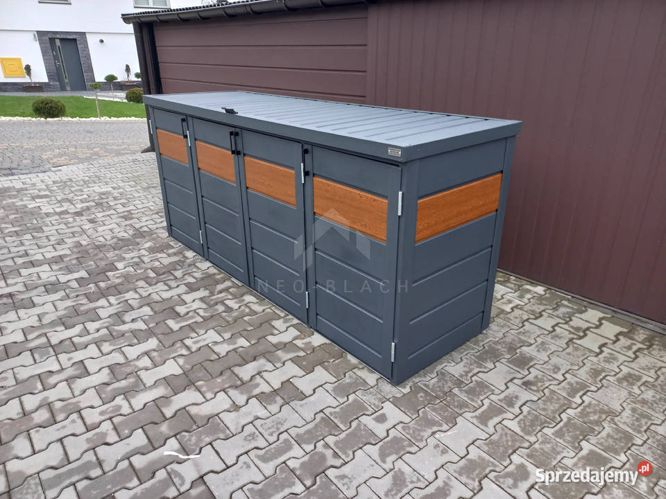 Zabudowa koszy na śmieci wiata śmietnikowa Brzesko