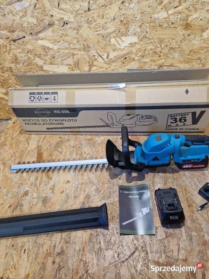 Nożyce do żywopłotu krzewów 2x aku 46v