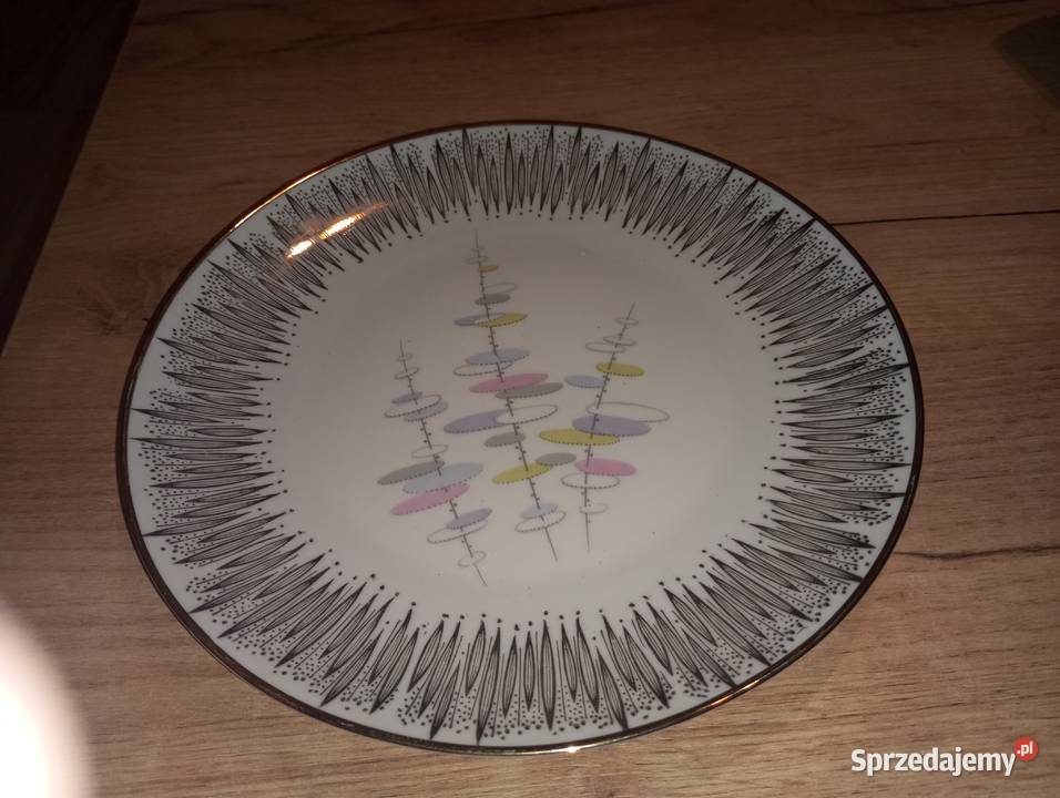 Patera talerz porcelana sygnowana Porcelana i szkło