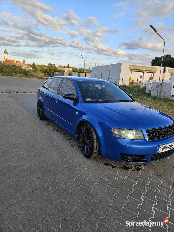 Audi A4 B6 19tdi AVF sprintblue sline biled lubuskie Nowa Sól