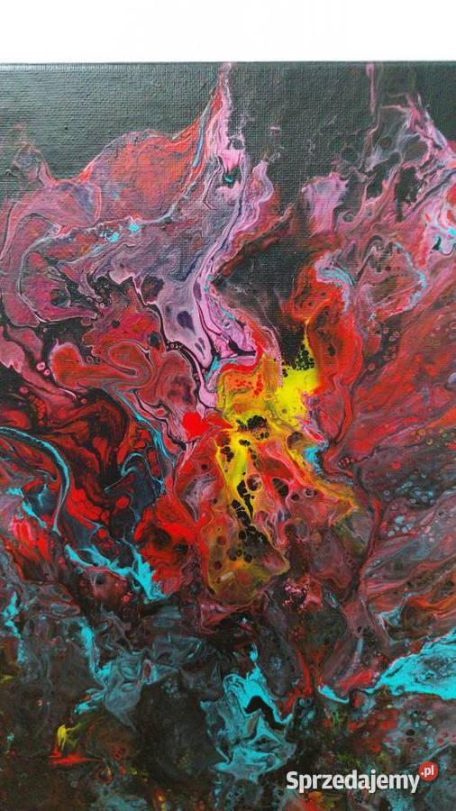 Abstrakcyjny obraz Back to własnoręcznie Ciechanów sprzedam