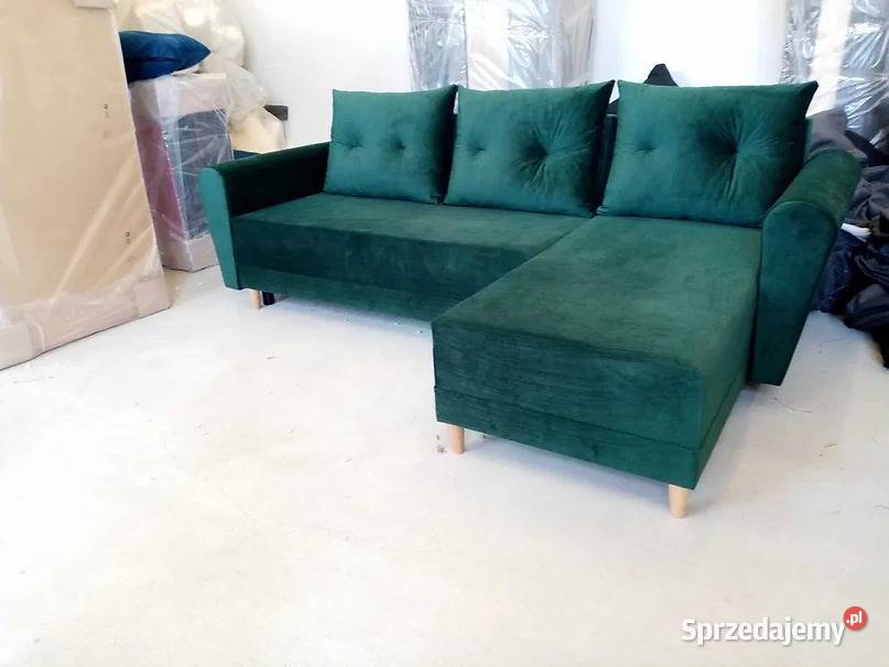 Tani narożnik 230 x 150 z funkcją spania Szybka 150cm Łódź