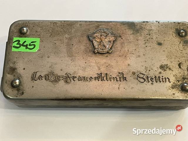 Niemiecka kasetka medyczna 1942 Antyki małopolskie Kraków