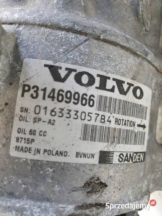 SPRĘŻARKA KLIMATYZACJI Volvo V40 II 20 D D2 osobowe Chełm