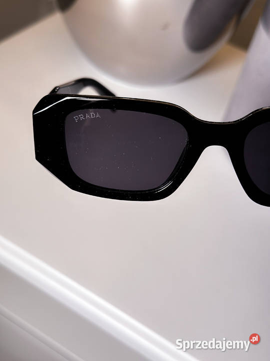 Okulary Prada PR17WS czarne nowe modne hit 2025 mazowieckie Warszawa