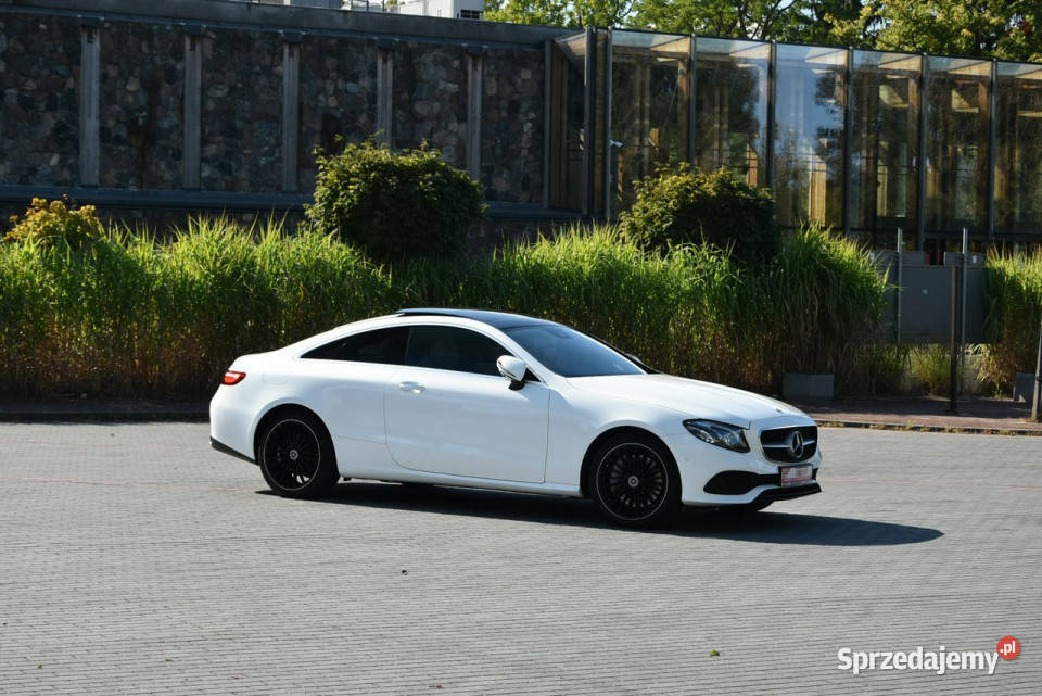Mercedes E 400 E 400d Coupe 4Matic 340 2019r asystent pasa ruchu mazowieckie Kampinos sprzedam