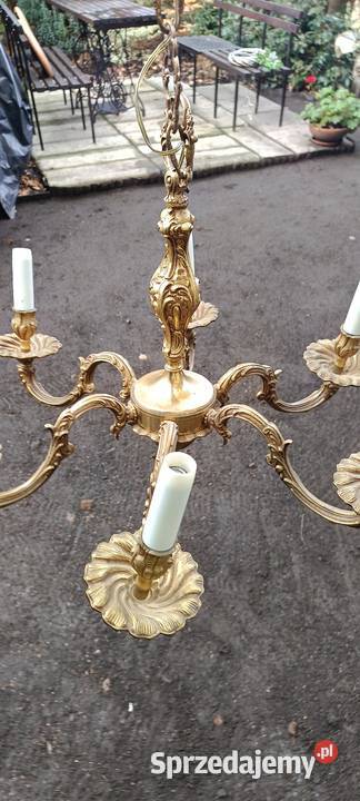 Piękny sześcioramienny żyrandol wykonany z małopolskie Tarnów
