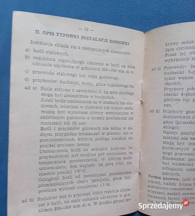 Ksiażka kontroli wymiany butli z gazem Wydana w Koźminek