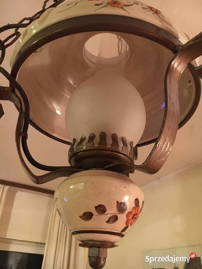 Lampa sufitowa żyrandol imitacja naftowej Janikowo