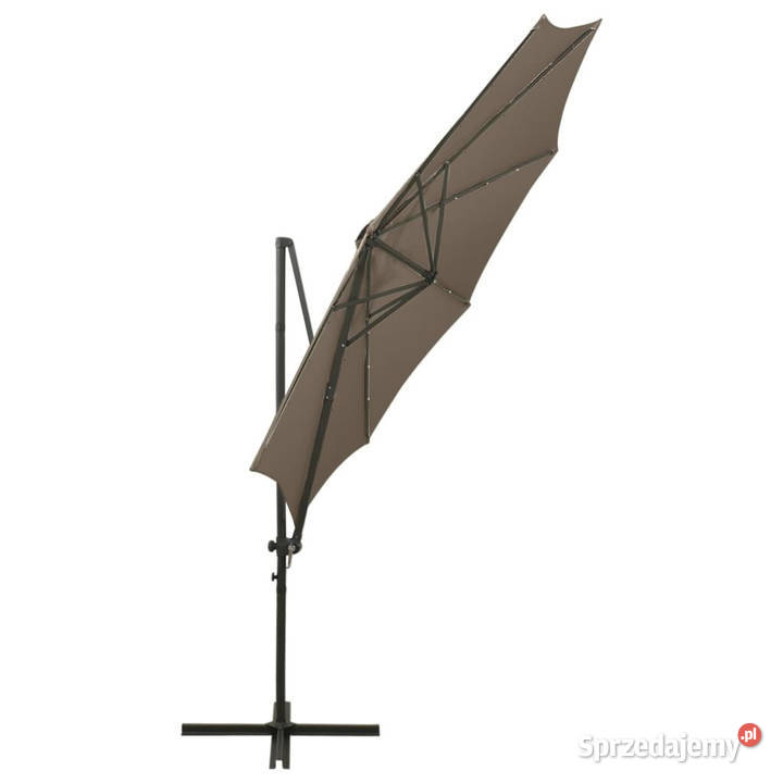 Parasol wiszący z lampkami LED i słupkiem 300 Warszawa