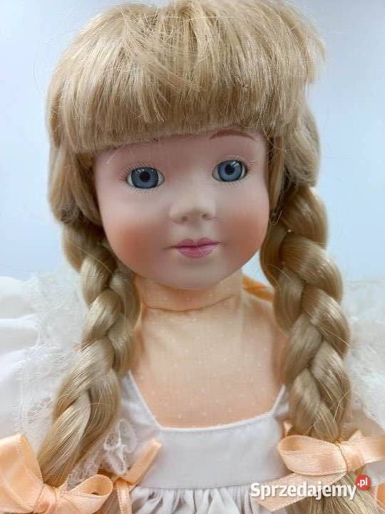 Przepiękna kolekcjonerska lalka porcelanowa