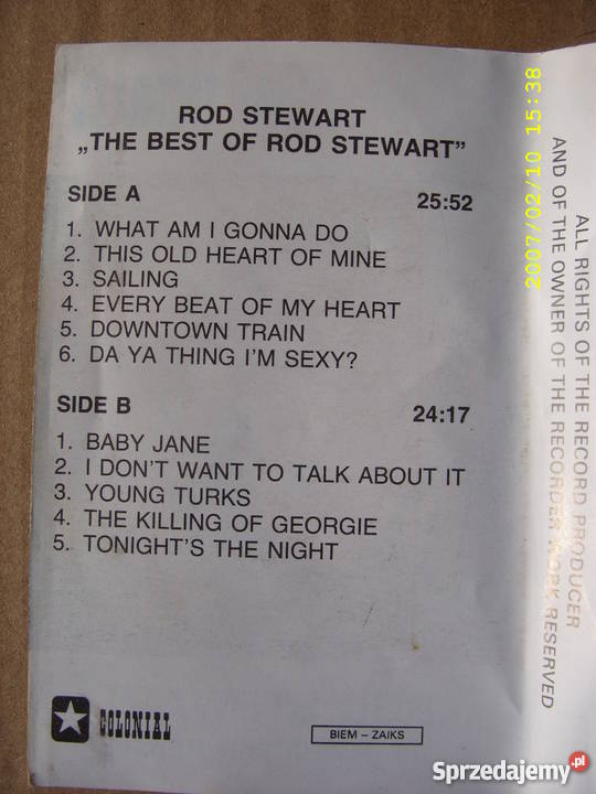 ROCK kaseta ROD STEWART2 KASETY Wołów