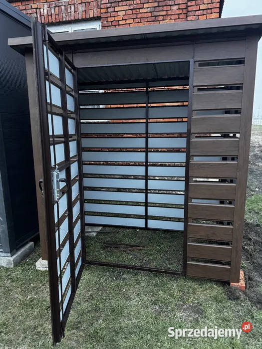 Domek ROD na narzędzia działke drewno Warszawa