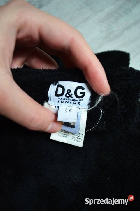 szalik dziewczynki czarny DolceGabbana welurowy sprzedam