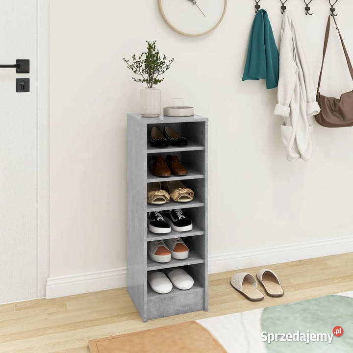 Szafka na buty szarość betonu 315x35x90 WM809003 Warszawa