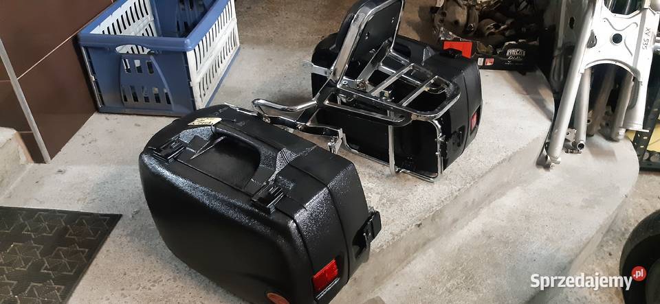 KUFRY BAGAŻNIK STELAŻE I OPARCIE KPL MOTO Jawiszowice