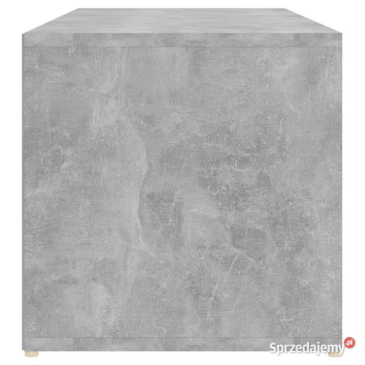 vidaXL Ławka na buty szarość betonu 105x35x35