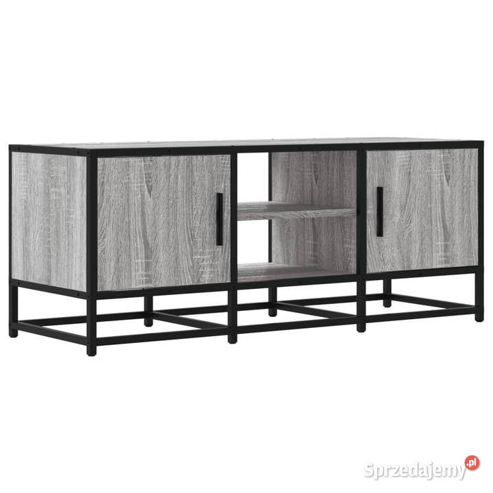 Szafka pod telewizor szary dąb sonoma 100x35x41