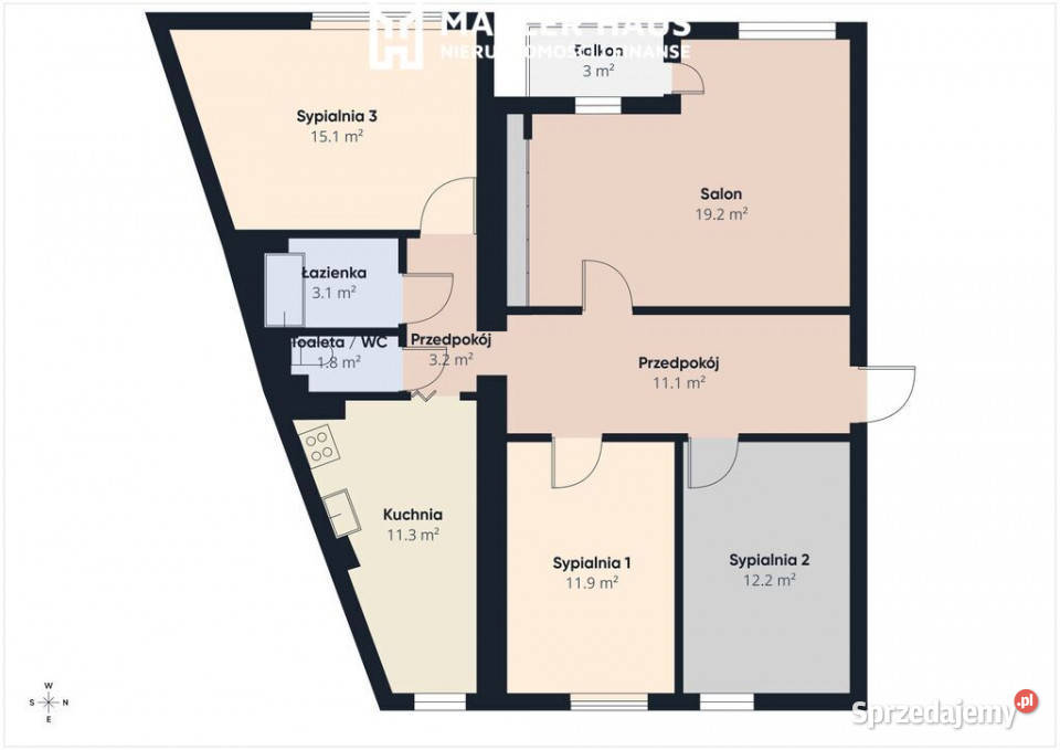 Duże przestronne mieszkanie w centrum 908 m2 Sprzedaż warmińsko-mazurskie