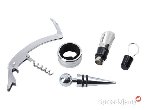 Drewniana Skrzynka na Wino z Akcesoriami Ostrowy nad Okszą