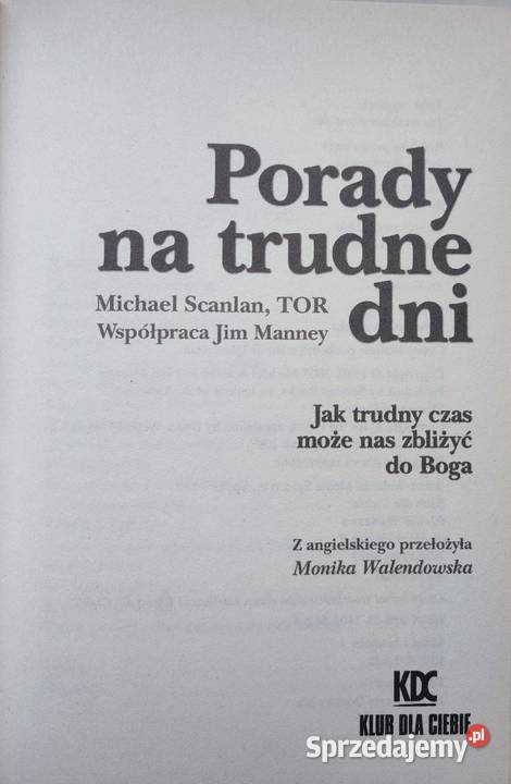 Książka Porady na trudne dni Autor Michael twarda Białystok