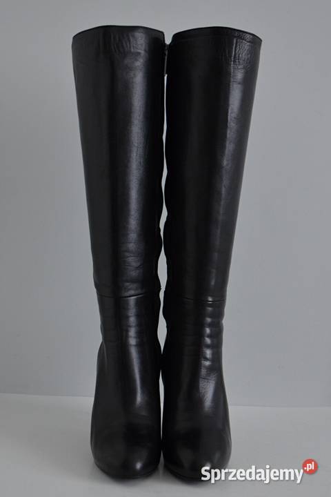 NIEPRZYZWOICIE SKROMNE kozaki The Seller na skóra Białystok sprzedam