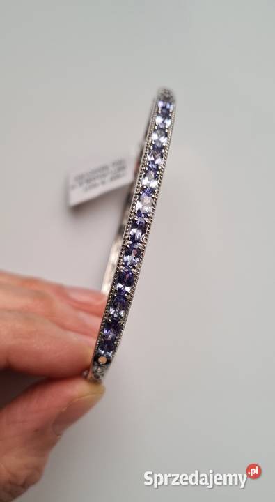 Srebrna bransoletka z tanzanitami