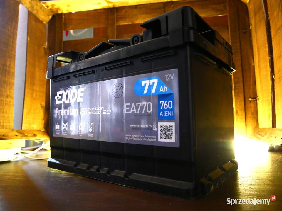 Akumulator Exide Premium 77Ah 760A EA770 PRAWY Akumulatory Grębiszew