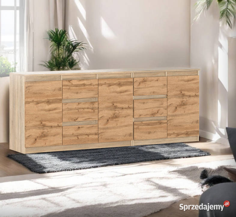 Komoda Nowoczesna 200 6 Szuflad Sypialnia Salon Elbląg